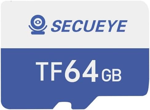 SECUEYE 32GB TF Memory Card with Adapter Class 10 FAT32 High Speed Reading/Writing 24/7 Video Recording for Security Camera Dash Cam (32GB + Adapter) in Saudi Arabia