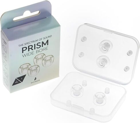 Hifigo Divinus prism wide bore lsp lsp for faships 4-6mm ، نصائح earbud قابلة للاستبدال مع جودة صوت محسّنة وراحة (زوجان (L)) in Kuwait