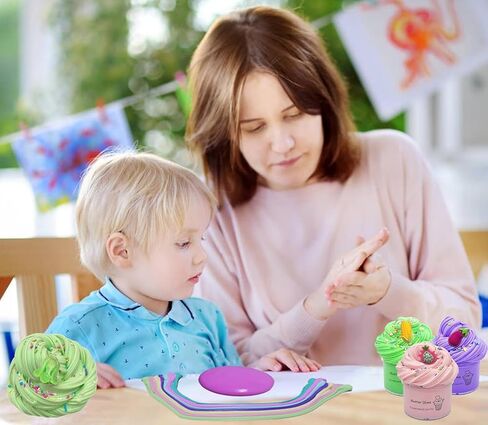 54 Pack Butter Slime Toy kit, Super Soft and Non-Sticky,Very Suitable Birthday Gifts for Boys and Gir,Party Favors,Stress Relief Toys,Easter Filling Stuffers. in Kuwait