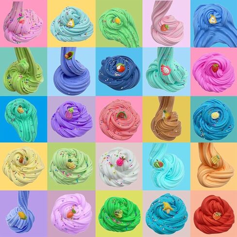 54 Pack Butter Slime Toy kit, Super Soft and Non-Sticky,Very Suitable Birthday Gifts for Boys and Gir,Party Favors,Stress Relief Toys,Easter Filling Stuffers. in Kuwait