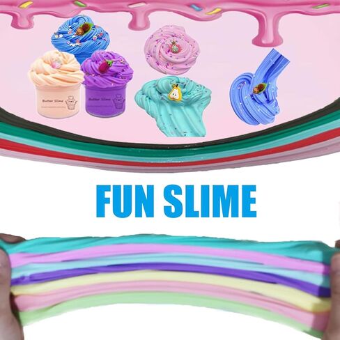 54 Pack Butter Slime Toy kit, Super Soft and Non-Sticky,Very Suitable Birthday Gifts for Boys and Gir,Party Favors,Stress Relief Toys,Easter Filling Stuffers. in Kuwait