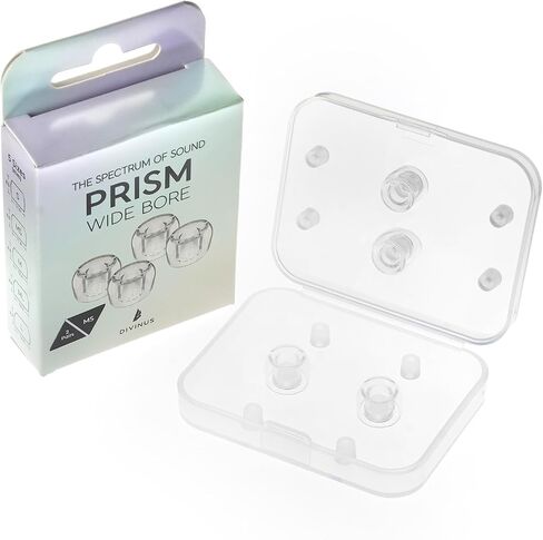 Hifigo Divinus prism wide bore lsp lsp for faships 4-6mm ، نصائح earbud قابلة للاستبدال مع جودة صوت محسّنة وراحة (زوجان (L)) in Kuwait
