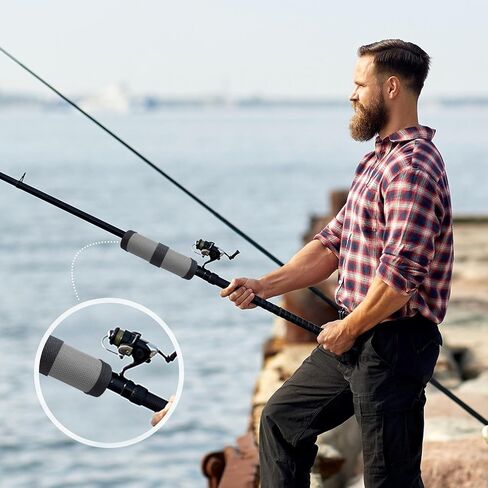 Tioncy 6 Pack Fishing Lure Covers 4 Inch Fishing Hook Bait Gloves Lure Shield Wrap Cover Easily See Bait Storage Protector Guard to Keep Fishermen Safe for Rod in Saudi Arabia