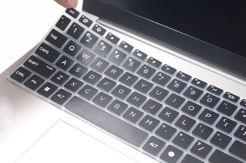 لوحة مفاتيح السيليكون تغطية الجلد متوافقة مع HP Omnibook 7 LAPTOP 16 16-AY 16-AZ SERIES 16-ADY0087NR 16-AZ0097NR ، HP OMNIBOOK 7 17.3 "AI PC 17-DC Series 17-DC0000NR (مع Keypad رقمي) (أسود) in Saudi Arabia