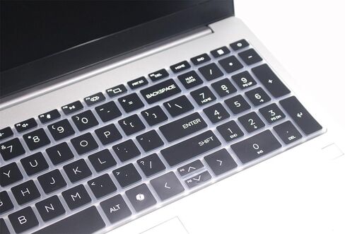 لوحة مفاتيح السيليكون تغطية الجلد متوافقة مع HP Omnibook 7 LAPTOP 16 16-AY 16-AZ SERIES 16-ADY0087NR 16-AZ0097NR ، HP OMNIBOOK 7 17.3 "AI PC 17-DC Series 17-DC0000NR (مع Keypad رقمي) (أسود) in Saudi Arabia