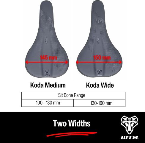 WTB Koda سرج أسود فولاذي عريض in Saudi Arabia