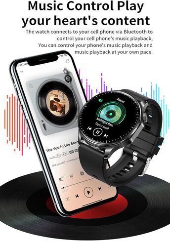 2 in 1 Smart Watch with Earbuds, 1.43" AMOLED Colorful Full Touch Screen Bluetooth Smartwatch for Men Women, Long Time Standby Men Women Sports Smart Watch Fitness Tracker (Pink) in Saudi Arabia