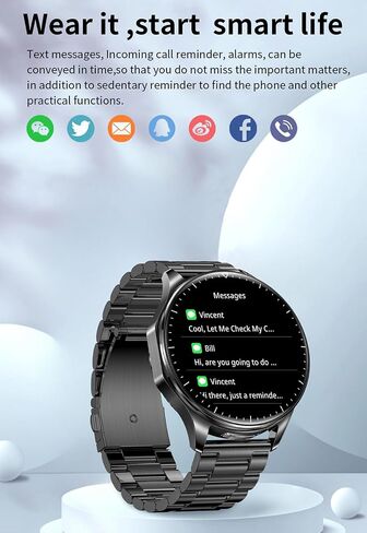 2 in 1 Smart Watch with Earbuds, 1.43" AMOLED Colorful Full Touch Screen Bluetooth Smartwatch for Men Women, Long Time Standby Men Women Sports Smart Watch Fitness Tracker (Pink) in Saudi Arabia