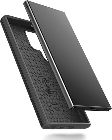 Encased Rebel Designed for Samsung Galaxy S24 Ultra Belt Clip Case (2024) Protective Phone Case with Holster (Black) (S24 Ultra) in Saudi Arabia