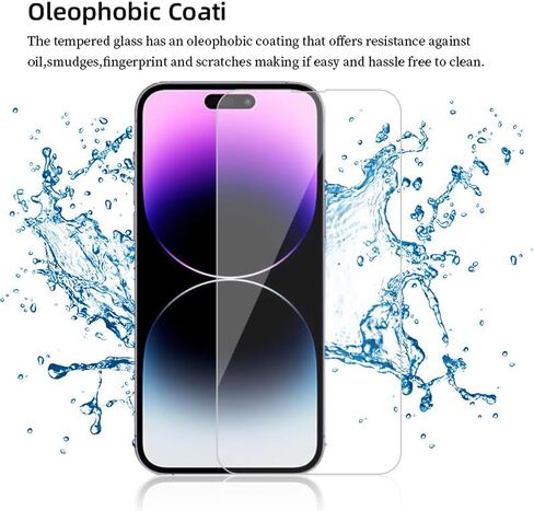 3 Pack Screen Protector for iPhone 16e / iPhone 14 / iPhone 13 / iPhone 13 Pro 6.1 Inch, Tempered Glass Bubble-Free, Easy Install, Case-Friendly, Clear HD Film with Installation Tool (iPhone 16e/14/13/13 Pro 6.1 Inch) in Saudi Arabia