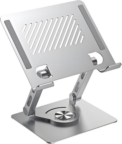Guaziv 360 ° Rotating Tablet Stand - حامل جهاز لوحي iPad قابل للتعديل للمكتب ، iPad دوارة قابلة للطي للمنزل والمكاتب (Argent Silver) in Kuwait