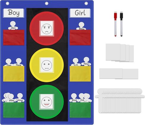Behavior Clip Chart for Classroom Management - Track and Reward Good Behavior for School, Office,Preschool, Child Care or Homeschool in Saudi Arabia