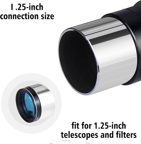 1.25inch Fully MultiCoated Plossl Telescope Eyepiece 4mm 4-Element Plossl Design Telescope Accessory Astronomy Gifts Threaded for Standard 1.25inch Astronomy Filters in Saudi Arabia