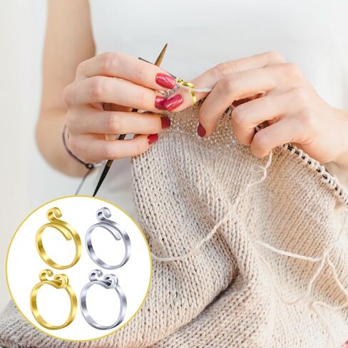 BLMHTWO 3 Pieces Crochet Ring Adjustable Yarn Ring for Crocheting Peacock Shape Knitting Loop Open Finger Ring for Mother Grandma Thanksgiving Presents Finger Yarn Guide Crochet Accessories in Saudi Arabia