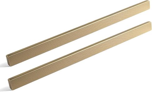Goo-Ki 6 Pack 12 5/8 Inch Champagne Bronze Knurled Cabinet Pulls - Luxurious Bar Handles - Textured Grip for Drawer, Dressers, Furniture Hardware in Kuwait