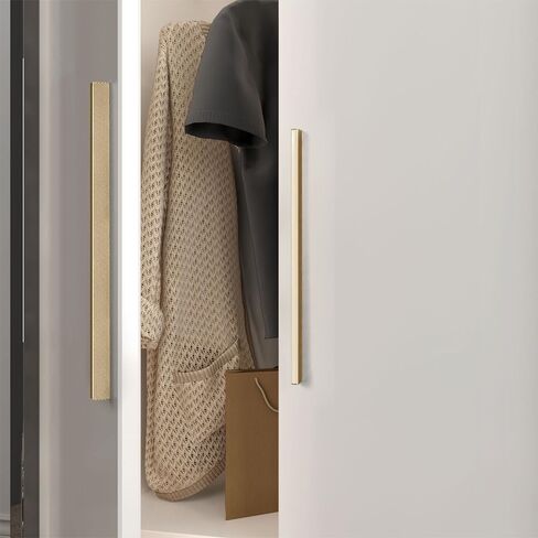 Goo-Ki 6 Pack 12 5/8 Inch Champagne Bronze Knurled Cabinet Pulls - Luxurious Bar Handles - Textured Grip for Drawer, Dressers, Furniture Hardware in Kuwait