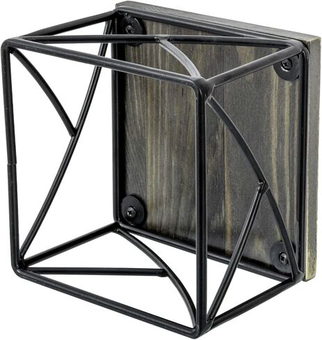 رافعات عرض الحلوى الحديثة من MyGift، سطح خشبي ريفي مطلي باللون الأبيض وقاعدة سلكية معدنية نحاسية هندسية، أرفف حامل بقاعدة لحلويات الكب كيك، مجموعة من 3 in Kuwait