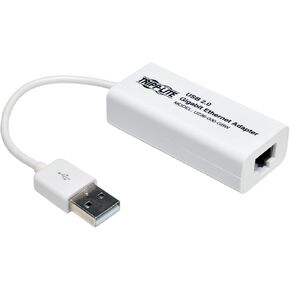 Tripp Lite USB 2.0 Hi-Speed ​​to Gigabit Ethernet Nic Network Adapter ، White (U236-000-GBW)