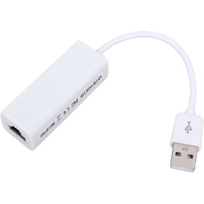 USB to Ethernet Adapter, 100Mbps Ethernet Adapter, USB to RJ45 Network Adapter Stable High Speed Connection for Wins 98SE Me 2000 Vista 7 8 10