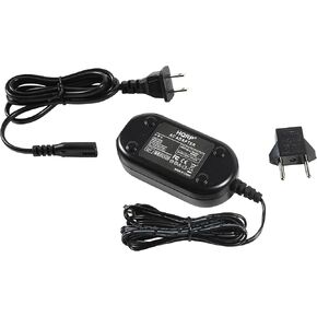 HQRP Replacement AC Adapter/Charger Compatible with JVC GC-PX100 GC-PX100U GC-PX100B GR-SXM161US GR-SXM168US GR-SXM260US Camcorder with USA Cord & Euro Plug Adapter