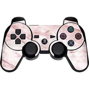 Skinit Decal Gaming Skin for PS3 Dual Shock Wireless Controller - Originally Designed Pink Marble Design