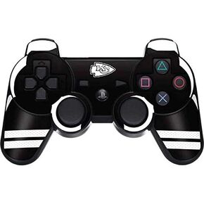 Skinit Skinit Gaming Gaming Skin متوافق مع وحدة التحكم اللاسلكية Dual Frook PS3 - التصميم المرخص رسميًا لـ NFL Kansas City Chiefs