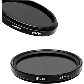 مرشح الأشعة تحت الحمراء IR 40.5mm 43mm 46mm 49mm 55mm 62mm 62mm IR760 Camera Lens Filters for Canon for Nikon for Sony SLR Camera (55mm)