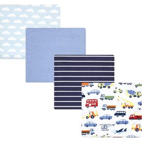 Hudson Baby Unisex Baby Cotton Flannel Receiving Blankets, Cowboy, One Size