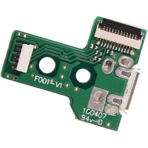 USB Charging Board for PS4, Replacement Port Socket, PlayStation 4 Game Controller Accessory, Sturdy ABS