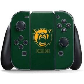 Skinit Decal Gaming Skin Compatible with Nintendo Switch (2017-2021) Joy-Con Controller - Officially Licensed Baylor University Sic Em Design
