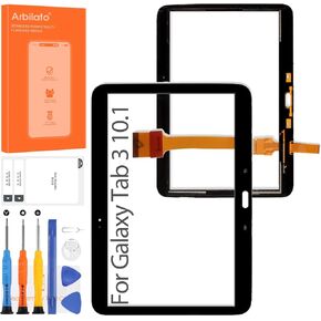Screen for Samsung Galaxy Tab 3 10.1 Screen Replacement for Samsung P5200 Tablet Touch Screen P5210 Touch Digitizer Repair Parts(No LCD) (White)