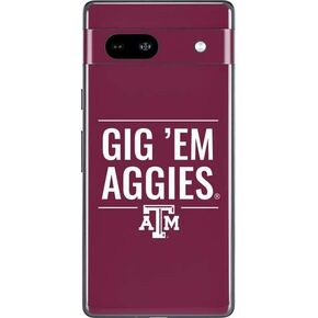 Skinit Decal Phone Skin Compatible with Google Pixel 7a - Officially Licensed College Gig Em Aggies Design