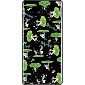 Skinit Decal Phone Skin Compatible with Google Pixel 7a - Officially Licensed Warner Bros Rick and Morty Portal Pattern Design