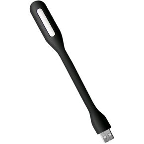 مصباح طاولة أسود صغير محمول USB LED مصغر كتاب القراءة مصباح مصباح طاولة السفر مصباح الكمبيوتر كمبيوتر الكمبيوتر المحمول محمول