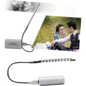 NUOBESTY Warm Light Lamp Metal 10 Led Night Light Table Lamp Dimmable Flexible Gooseneck for Home