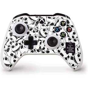Skinit Skinit Gaming Gaming Skin متوافق مع جهاز التحكم Xbox One S - ديزني المرخص رسميًا في كابوس قبل تصميم نمط عيد الميلاد Skellington
