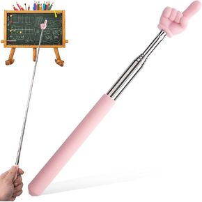 Retractable Pointer Sticks, Extendable Reading Aids, Hand Pointer Stick Classroom Tools for Teacher & Student- Light Purple