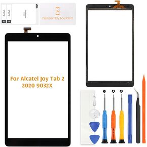 Touch Screen Replacement for Alcatel Joy Tab 2 / 3T 2020 9032X 9032Z 9032T 9032W 8-Inch Digitizer Front Glass Panel with Repair Tools (Not LCD Display) | Replacement Touchscreen