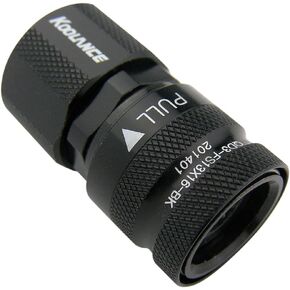 Koolance QD3-FS13X16-BK QD3 Female Quick Disconnect No-Spill Coupling, Compression for 13mm x 16mm (1/2in x 5/8in) *Black*