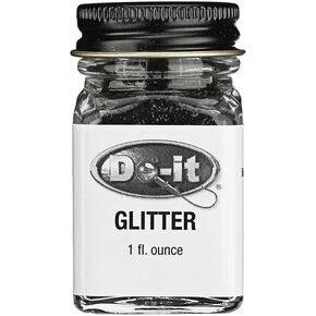 قم بذلك able stail series glitter 1 oz - أحضر "bling" إلى الطعوم البلاستيكية الناعمة المخصصة الخاصة بك. (بريق أسود)