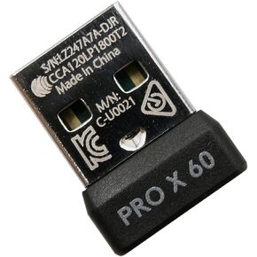 New USB Dongle Mouse Receiver Adapter Replacement for Logitech G PRO X 60 Lightspeed Wireless Mechanical Gaming Keyboard