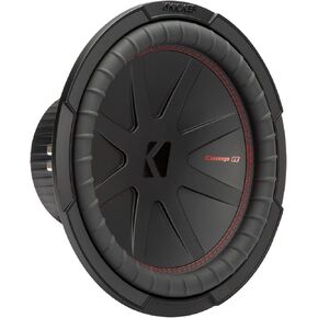 KICKER CompR 12"(30cm) Subwoofer, DVC, 4-ohm (Renewed)