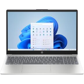 HP 15.6" Laptop (2025 Model), 15.6" FHD IPS Screen, Intel Core i5-1334U, 12GB RAM, 512GB SSD, Numeric Keypad, Webcam, HDMI, Wi-Fi, Windows 11 Home, Natural Silver - Upgradeable