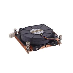 1U Server Heatsink for LGA2011 Socket Square Shape LGA 2011 2066 CPU Cooler with 8015MM Fan TDP Up to 120W Mount Pitch 80MM