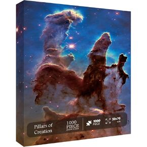 Space Puzzle 1000 Pieces Adult, Solar System Galaxy Puzzle for Adult, Hubble-Pillars of Creation Planets Star Nebula Universe Picture Jigsaw Puzzle in Kuwait