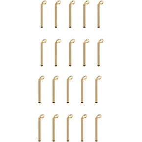 20pcs Stainless Steel Fishing Rod Guides Tip Top Rod Repair Kit 0.8mm,0.9mm