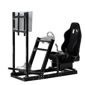 Dardoo Gaming Simulator Cockpit With Seat, Profile 40 x 80 mm, Steering Wheels Fits For Logitech G923 G29 G920, Thrustmaster T300RS TMX-PRO, Shifter, Handbrake, Pedals & Display are not Included