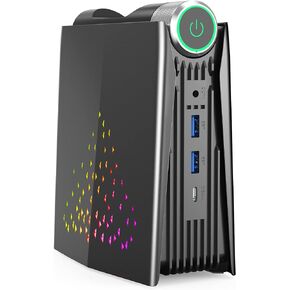 Acemagician Mini PC ، AMD Ryzen 5 5600U ، 16GB DDR4 RAM ، 512GB SSD ، Windows 11 Pro ، RGB Light ، WiFi 5 Bluetooth 4.2 ، 3 شاشات عرض ، HDMI ، DP ، Type C Port