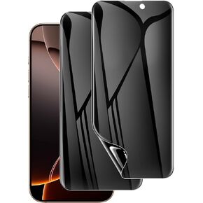 LYWHL 2 Pack for iPhone 16 Pro Max Privacy Screen Protector [Like Original Touch Sensitivity], Anti-Spy Private iPhone 16 Pro Max Film [Non-Glass], Case Friendly, Scratch-Resistant, Self-Healing