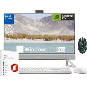 Dell Inspiron 7730 All in One Desktop, 27" FHD Touchscreen Desktop Computer, Intel Core 7-150U, 64GB RAM, 1TB SSD, NVIDIA GeForce MX570A, WiFi 6E, Microsoft Office Lifetime License & Mouse, Win 11 Pro